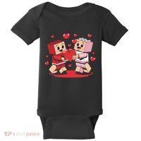 Master Builder Block Brick Building Couple Valentines Day Baby Bodysuit thumb 0