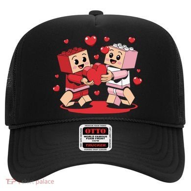 Master Builder Block Brick Building Couple Valentines Day Hat
