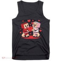 Master Builder Block Brick Building Couple Valentines Day Tank Top thumb 0