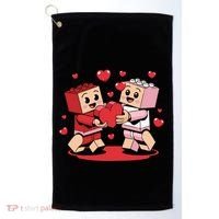 Master Builder Block Brick Building Couple Valentines Day Golf Towel thumb 0