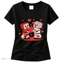 Master Builder Block Brick Building Couple Valentines Day Women's T-Shirt thumb 0