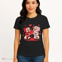 Master Builder Block Brick Building Couple Valentines Day Women's T-Shirt thumb 4