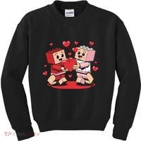Master Builder Block Brick Building Couple Valentines Day Kids Sweatshirt thumb 0