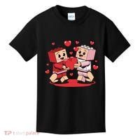 Master Builder Block Brick Building Couple Valentines Day Kids T-Shirt thumb 0