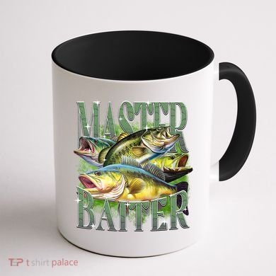 Master Baiter Bass Fishing Coffee Mug back