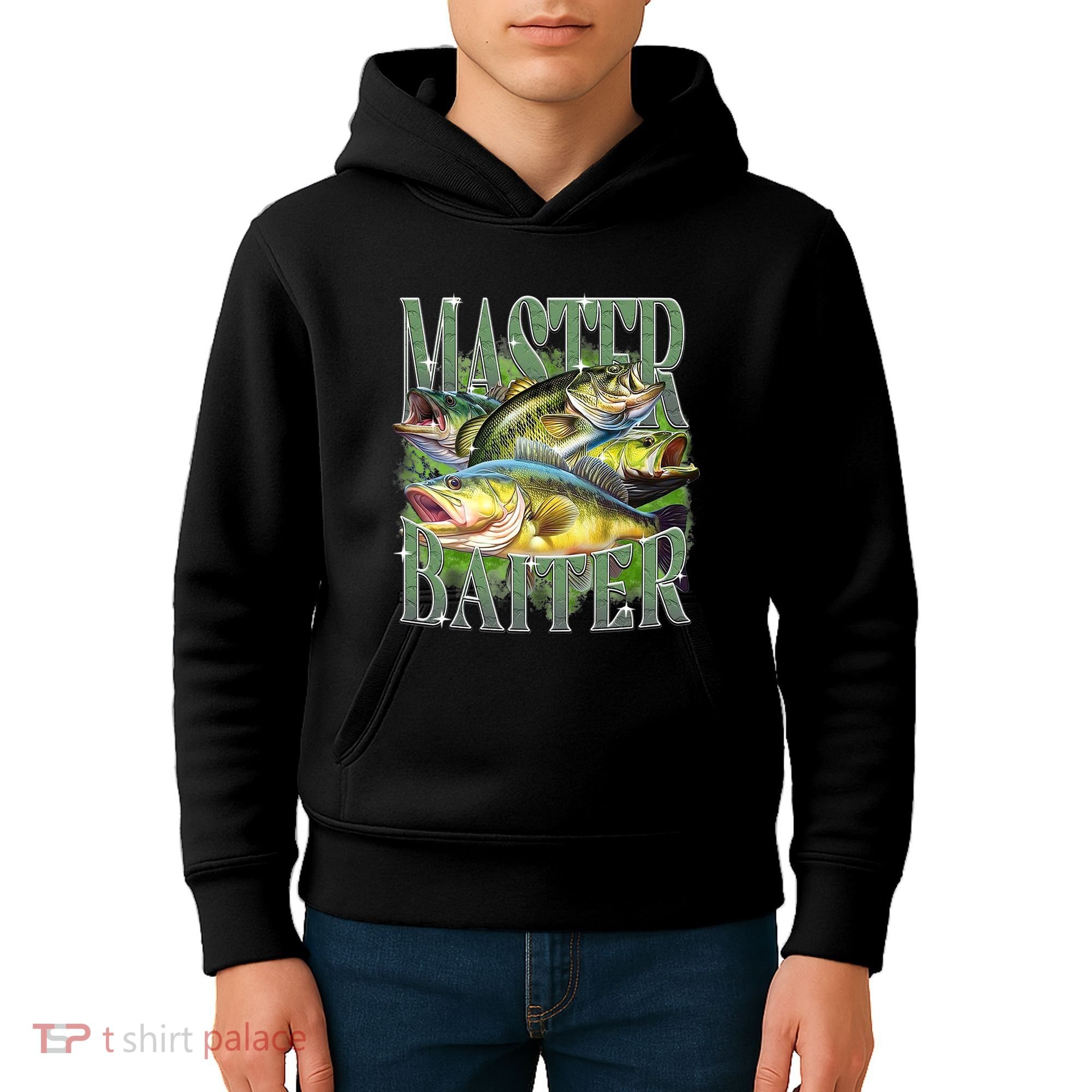 Master Baiter Bass Fishing Kids Hoodie