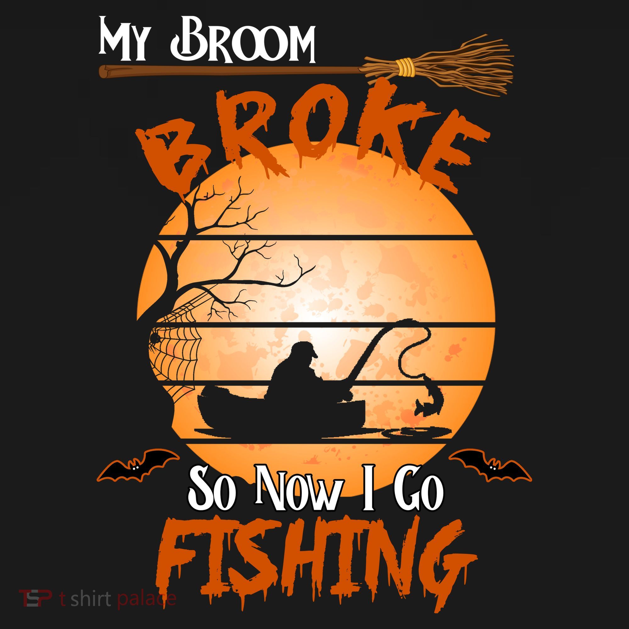 My Broom Broke So Now I Go Fishing Long Sleeve Shirt
