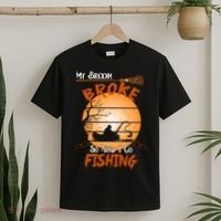 My Broom Broke So Now I Go Fishing T-Shirt thumb 2
