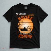 My Broom Broke So Now I Go Fishing T-Shirt thumb 5