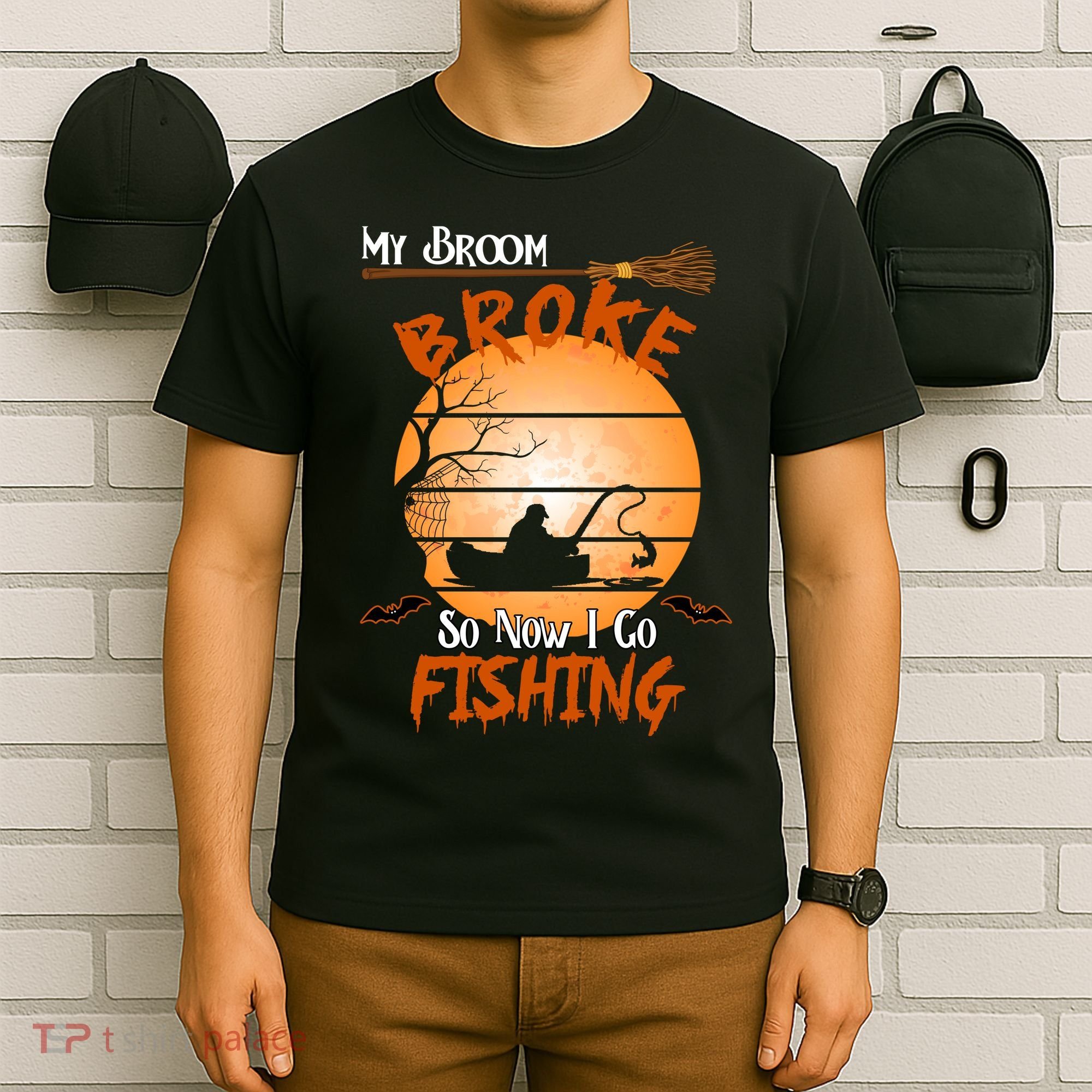 My Broom Broke So Now I Go Fishing T-Shirt