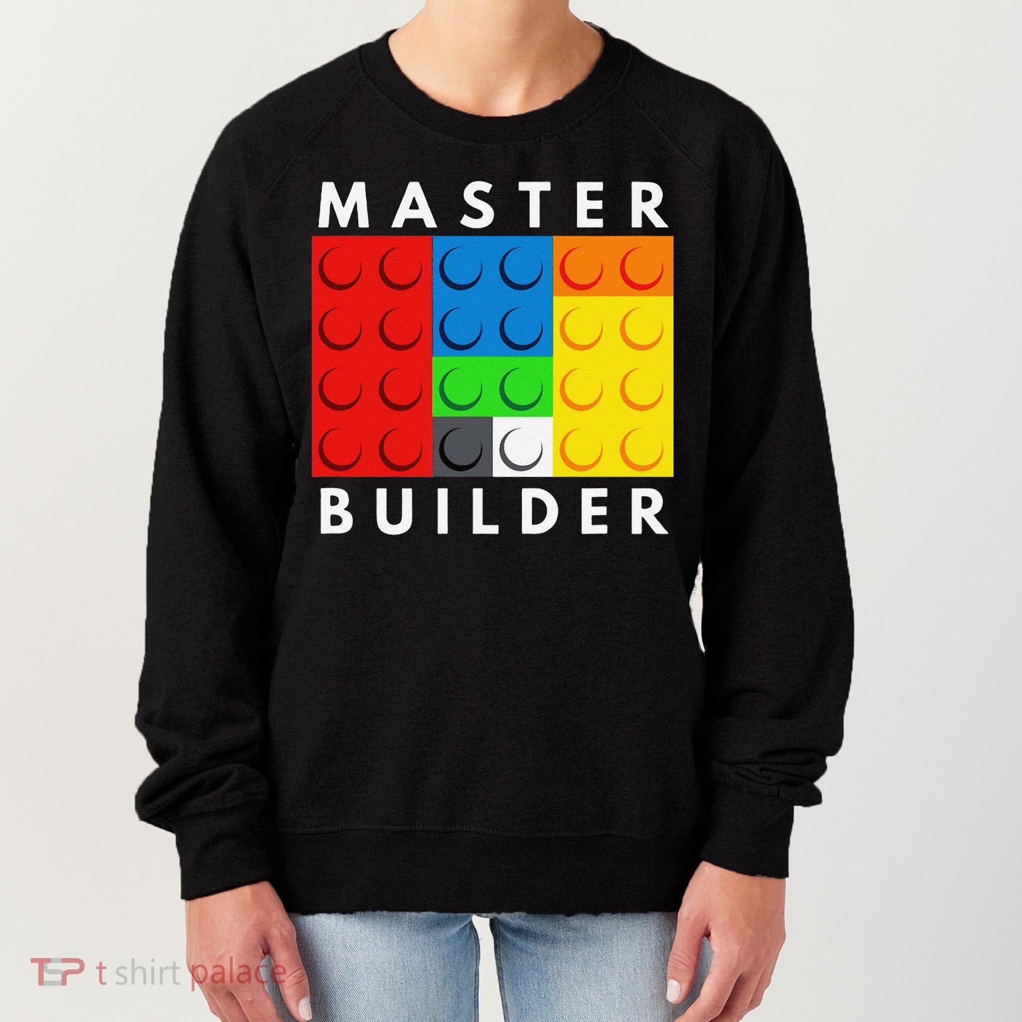 Master Builder Building Blocks Brick Builders Toys Present Women's Sweatshirt