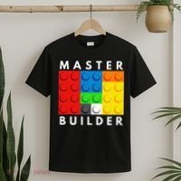 Master Builder Building Blocks Brick Builders Toys Present T-Shirt thumb 2