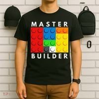 Master Builder Building Blocks Brick Builders Toys Present T-Shirt thumb 6