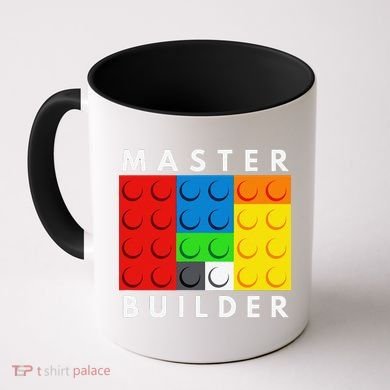 Master Builder Building Blocks Brick Builders Toys Present Coffee Mug