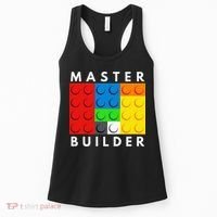 Master Builder Building Blocks Brick Builders Toys Present Women's Tank Top thumb 0