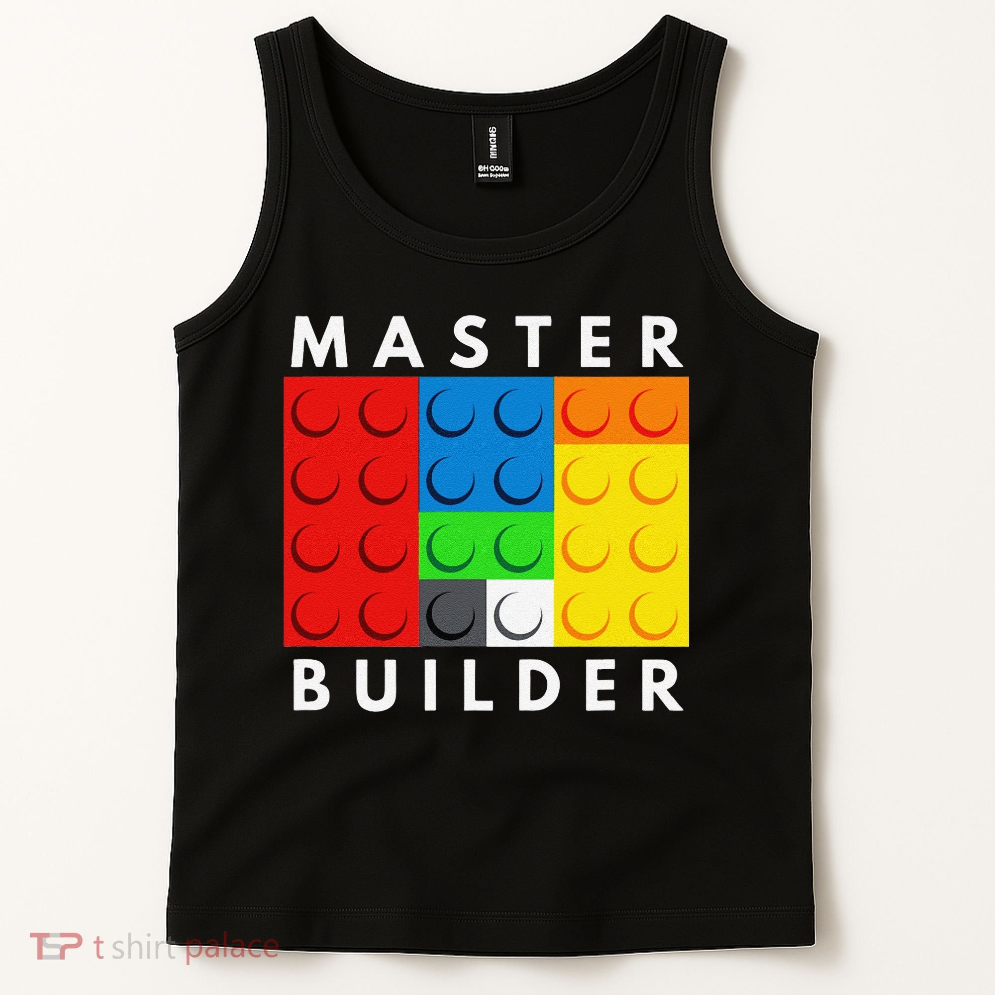 Master Builder Building Blocks Brick Builders Toys Present Tank Top