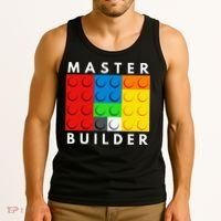 Master Builder Building Blocks Brick Builders Toys Present Tank Top thumb 3
