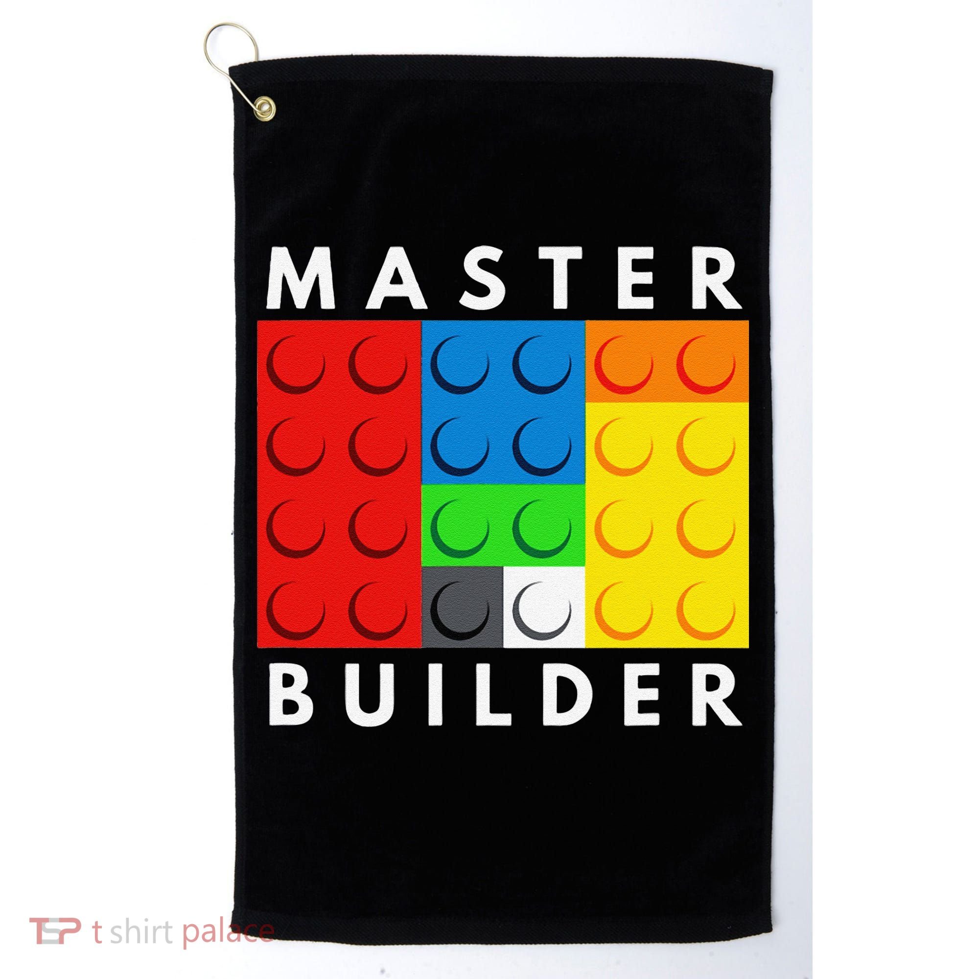 Master Builder Building Blocks Brick Builders Toys Present Golf Towel