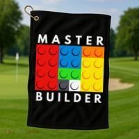 Master Builder Building Blocks Brick Builders Toys Present Golf Towel thumb 1