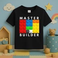 Master Builder Building Blocks Brick Builders Toys Present Toddler T-Shirt thumb 3