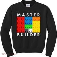 Master Builder Building Blocks Brick Builders Toys Present Kids Sweatshirt thumb 0