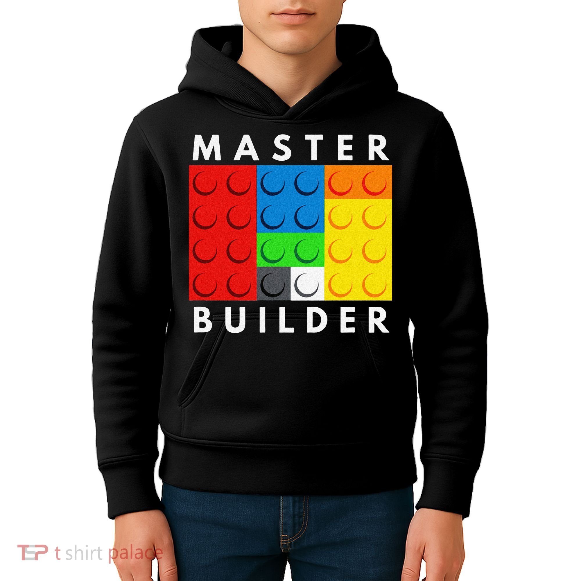 Master Builder Building Blocks Brick Builders Toys Present Kids Hoodie