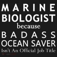 Marine Biologist Because Ocean Saver Funny Gift Polo thumb 3
