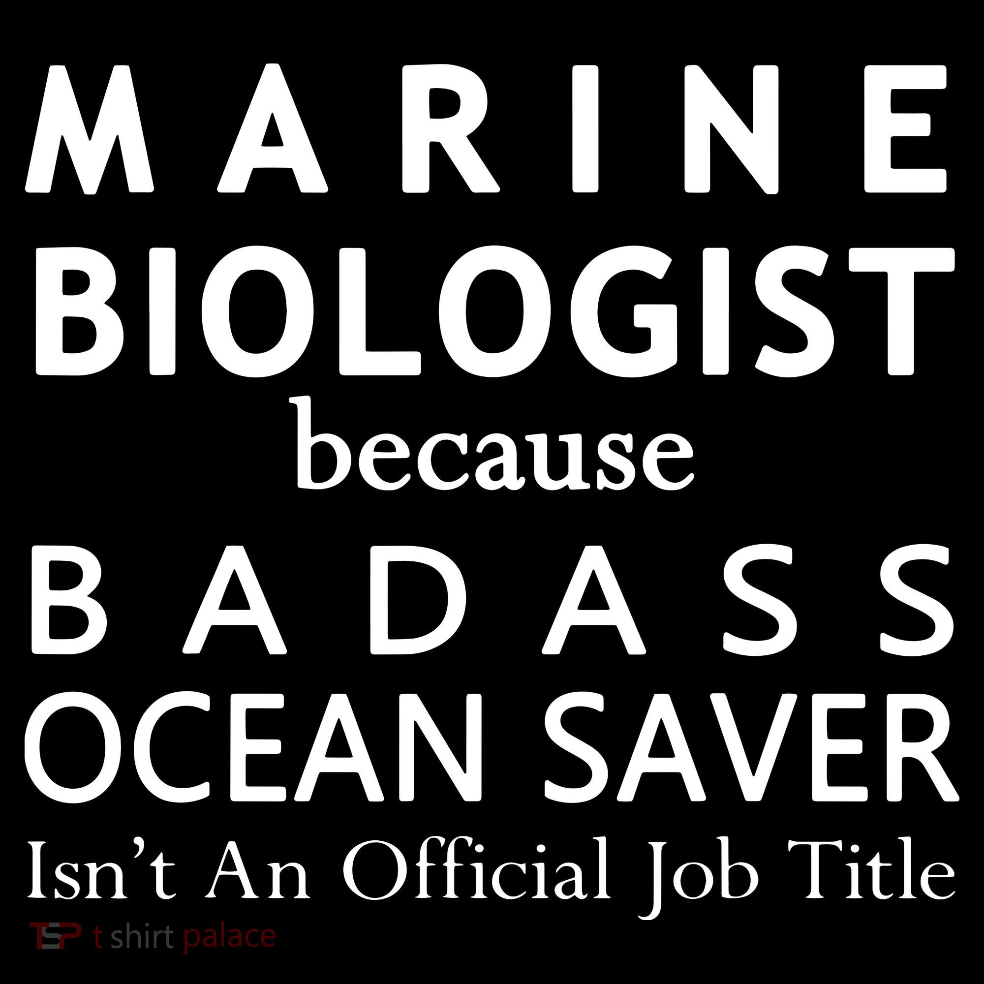 Marine Biologist Because Ocean Saver Funny Gift Women's Hoodie