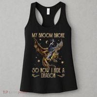 My Broom Broke So Now I Ride A Dragon Women's Tank Top thumb 3