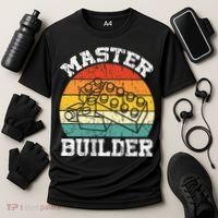 Master Builder Building Blocks Brick Toy Master Builder Cooling Performance Crew T-Shirt thumb 3