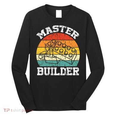Master Builder Building Blocks Brick Toy Master Builder Long Sleeve Shirt
