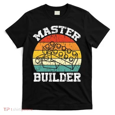 Master Builder Building Blocks Brick Toy Master Builder T-Shirt