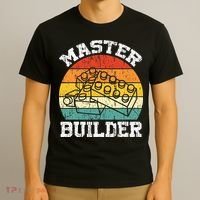 Master Builder Building Blocks Brick Toy Master Builder T-Shirt thumb 3
