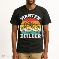 Master Builder Building Blocks Brick Toy Master Builder Tall T-Shirt thumb 2