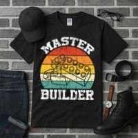 Master Builder Building Blocks Brick Toy Master Builder Tall T-Shirt thumb 3