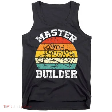 Master Builder Building Blocks Brick Toy Master Builder Tank Top