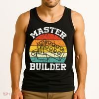 Master Builder Building Blocks Brick Toy Master Builder Tank Top thumb 3