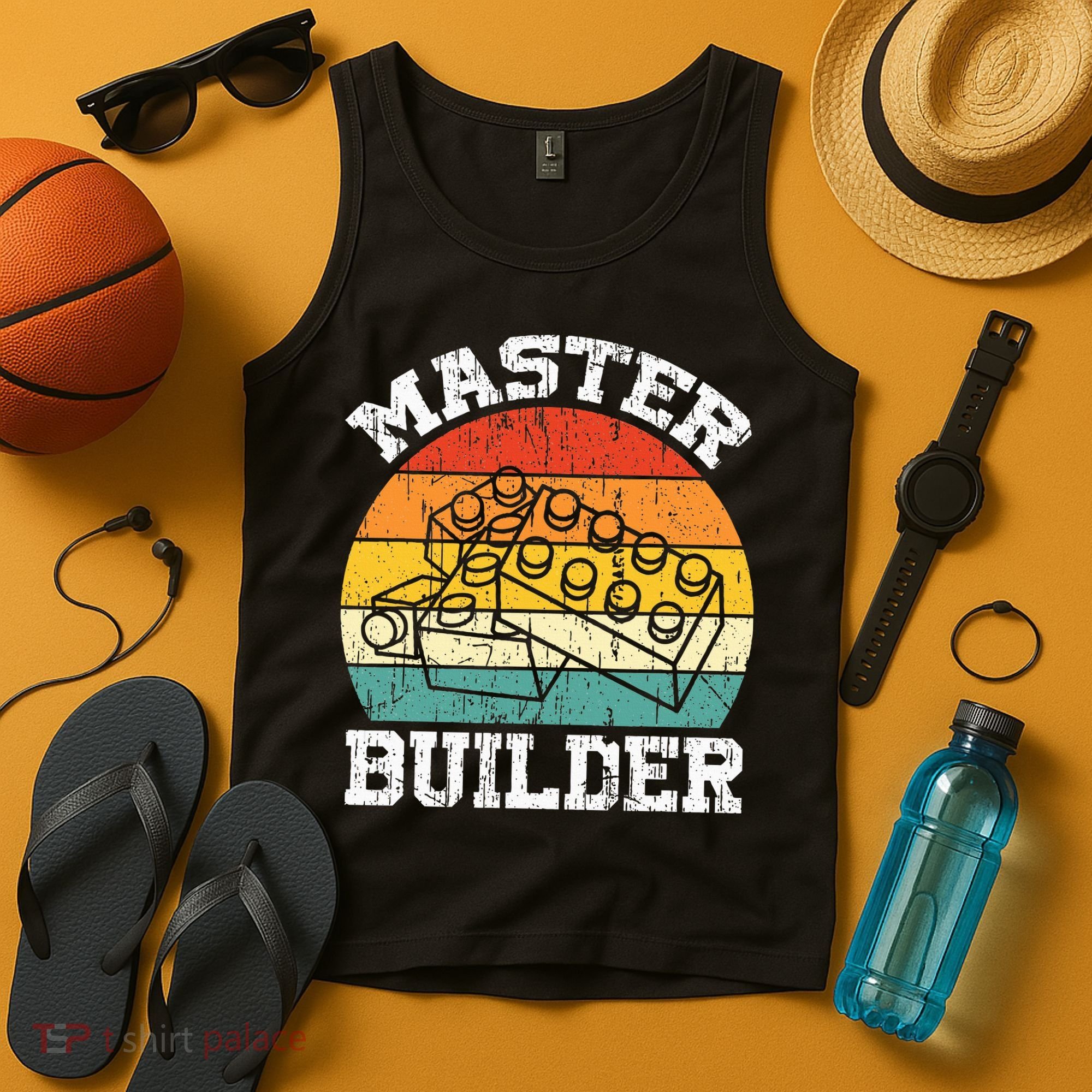 Master Builder Building Blocks Brick Toy Master Builder Tank Top