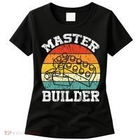 Master Builder Building Blocks Brick Toy Master Builder Women's T-Shirt thumb 0