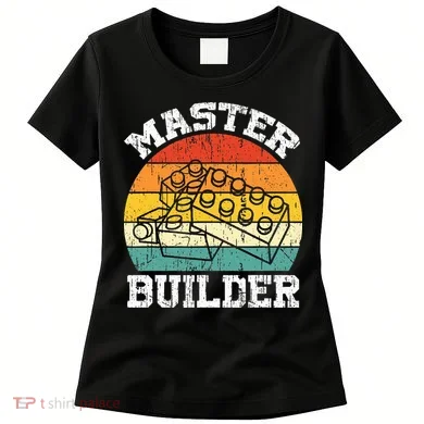 Master Builder Building Blocks Brick Toy Master Builder Women's T-Shirt