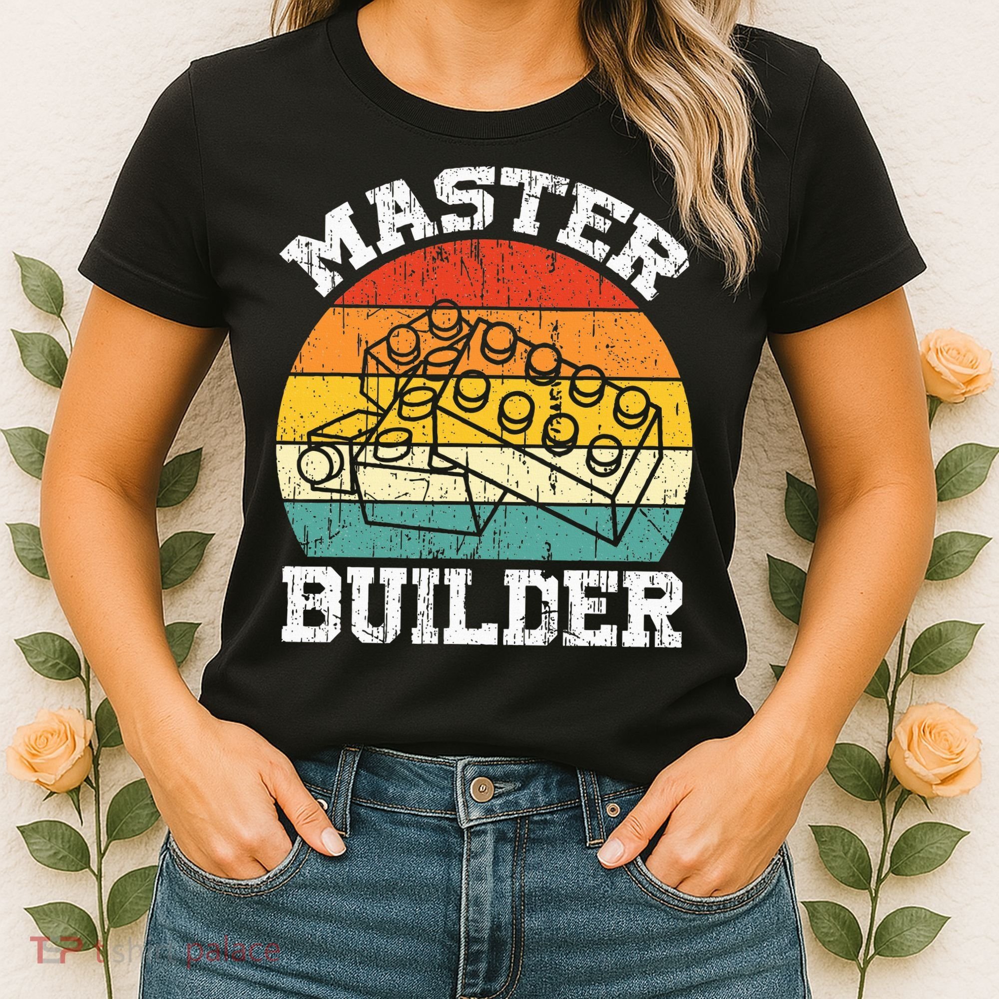 Master Builder Building Blocks Brick Toy Master Builder Women's T-Shirt
