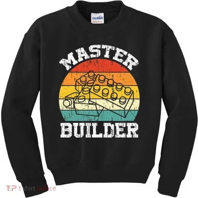 Master Builder Building Blocks Brick Toy Master Builder Kids Sweatshirt