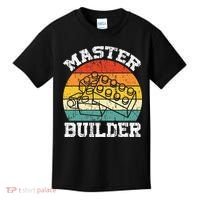 Master Builder Building Blocks Brick Toy Master Builder Kids T-Shirt thumb 0