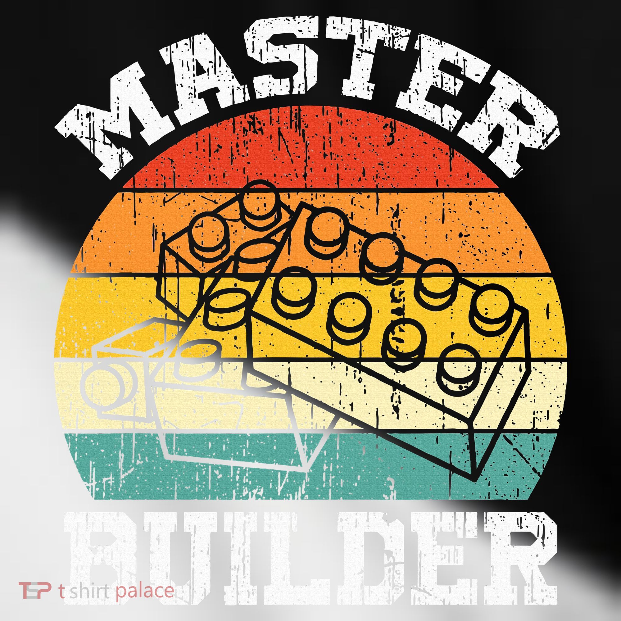 Master Builder Building Blocks Brick Toy Master Builder Toddler Fine Jersey T-Shirt