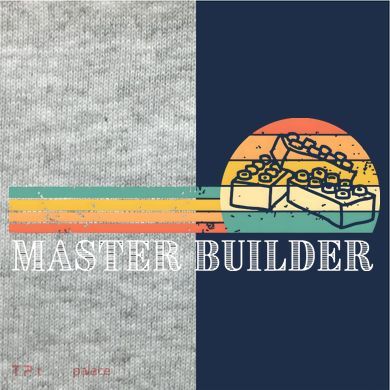 Master Builder Block Building Adults Birthday Gift Kids Colorblock Raglan Jersey