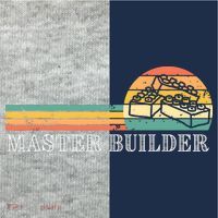 Master Builder Block Building Adults Birthday Gift Kids Colorblock Raglan Jersey thumb 2
