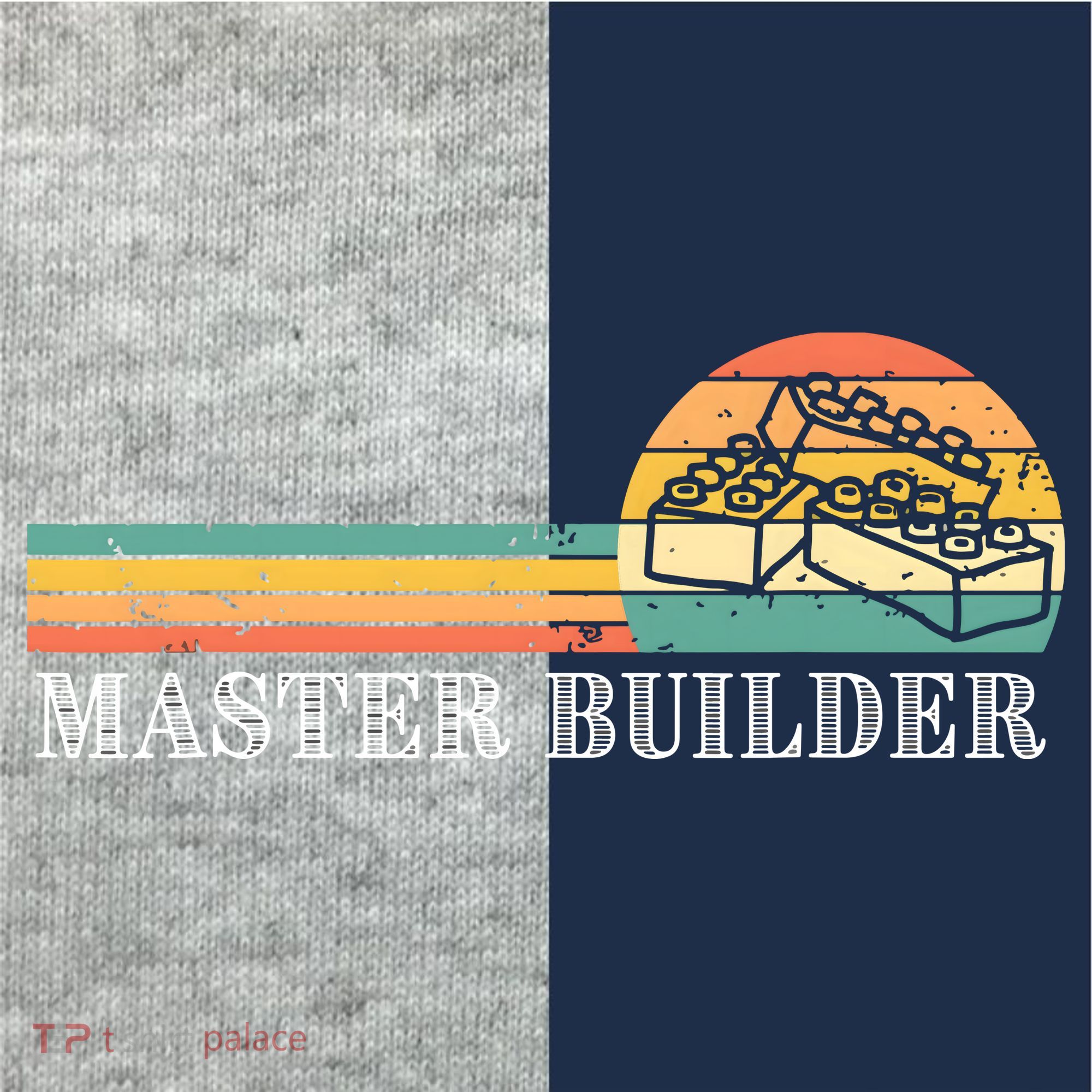Master Builder Block Building Adults Birthday Gift Kids Colorblock Raglan Jersey