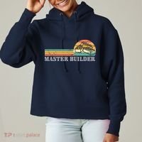 Master Builder Block Building Adults Birthday Gift Ladies Heavyweight Boxy Pullover Hoodie thumb 0