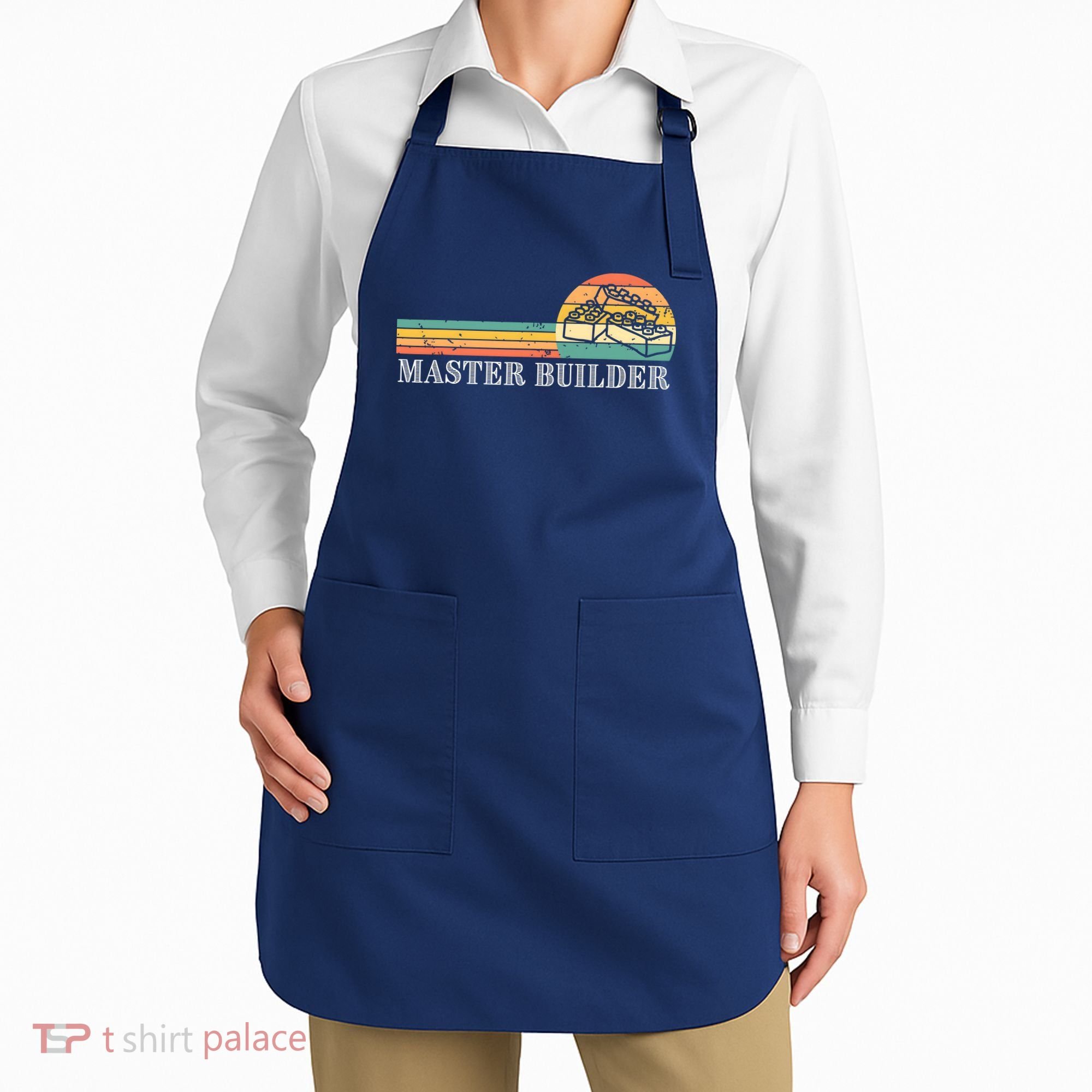 Master Builder Block Building Adults Birthday Gift Apron
