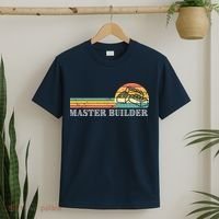 Master Builder Block Building Adults Birthday Gift T-Shirt thumb 2
